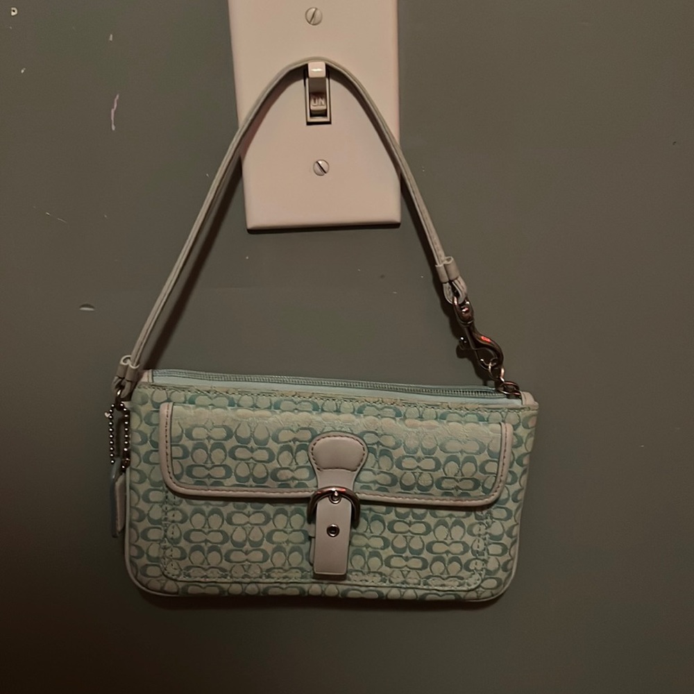 Teal coach shoulder bag!